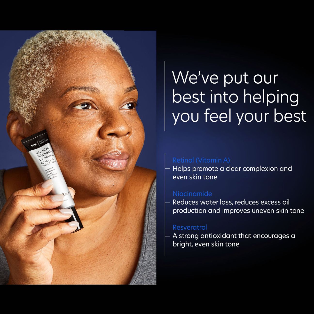 Intensive Brightening Treatment: 0.5% pure retinol